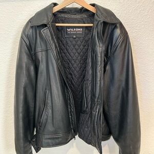 Wilsons Black Leather Jacket